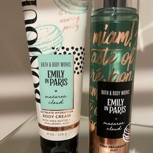 Bath & Body Works Emily in Paris Macaron Cloud Body Cream & Mist Set